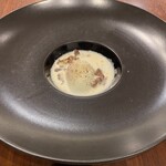 代官山鉄板ゆうり - 和牛ベーコンのカルボナーラ