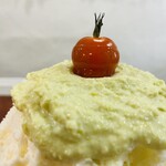 こひる庵 - 今日のトマト飴はヘタが直立で凛々しかったw