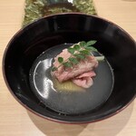 串揚げ タケナカ - 牛肉たたきの椀もの