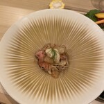 串揚げ タケナカ - 鴨とグレープフルーツの冷製パスタ