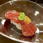 254581615 - ②本鮪漬け、雲丹