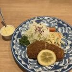 亜茂礼 - 白身魚フライ+定食セット(¥1,100)