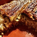 川庄 - 「鰻重」のごはんのアップ…