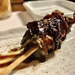 川庄 - 「鰻の肝焼き」の断面アップ…