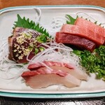 お食事処 大原 - 勘八の滑らかでシコシコの食感♪鮮度抜群♪鮪も鰹も文句無し♪