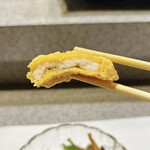 奈良 - 穴子と茶蕎麦のサラダ、穴子リフト！