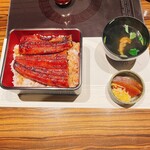 玄品 法善寺 総本店 ふぐ・うなぎ・かに料理 - うな重（竹）と肝吸い、香の物