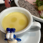 リストランテ プレーゴ - コーンスープにレモンオイル。美味さ爆発。