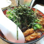 Botchan - 【鳥どん＠４００円】　鶏が多すぎてご飯まで辿り着くのに一苦労。ｗ