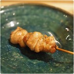 根津 焼鳥 照隅 - 鴨のリンパ節