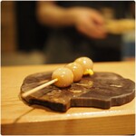 根津 焼鳥 照隅 - ３連玉子