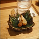 根津 焼鳥 照隅 - らっきょうの土佐酢和え