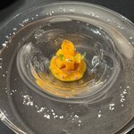 ラ ターブル ドゥ ジョエル・ロブション - 宮崎産マンゴーとエビス香るエキゾチックフルーツのクーリ、ココナッツソルベと共に