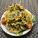 銀座 古川 - 鎌倉スタイルのサラダ、少しスパイシーな人参ドレッシング