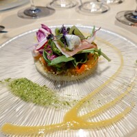 TEIEN Restaurant comodo - 生ハムと夏野菜のカポナータ クスクスのサラダ仕立て♪