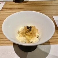 鮨 水魚 - とうもろこしのムース美味しかった〜