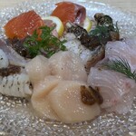 ビストロ スミモト KOBE - 今日のカルパッチョ盛り合わせ