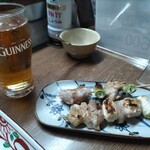 味の蔵どんつく - ノンアルコールビールと焼き鳥