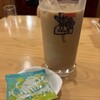 コメダ珈琲店 - アイスオーレと豆菓子