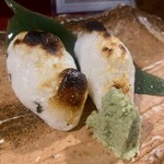 地雷也 - 笹蒲鉾の炭火焼き