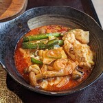 焼肉ヘルシーダイニングCOSARI 元 - 小皿に取り分けた♪