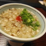 Wa Tei Zekomichi - 箸付け：蕎麦のみ蒸　梅肉・葱