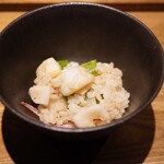 日本料理FUJI - ●ジンドウイカとピーマンの混ぜご飯