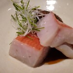 日本料理FUJI - 何十本かに1本しか獲れない最高の状態の金目鯛を使った贅沢すぎるヒトサラ。
