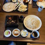 八中庵 - 料理写真:天重セットそば大盛り