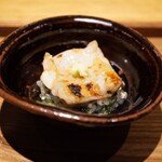 日本料理FUJI - ●太刀魚のいり蒸し（小川港 活き〆）
      金目鯛の白子と蒸した餅米