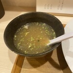 なにわ麺次郎 然 - スープ割