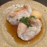 鮨菜 和喜智 - キンキ　炙り　紅葉おろし