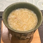 鮨菜 和喜智 - ホタテと毛蟹　茶碗蒸し