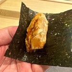 鮨菜 和喜智 - 穴子　海苔巻き
