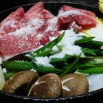 金谷 - すき焼き準備中