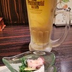 徳島魚一番　新 - 先ずはビール