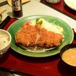 かつ波奈 - 料理写真:ジャンボロースかつ定食