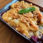 築地やまの - 真鯛海老天重