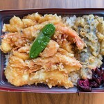 築地やまの - 真鯛海老天重