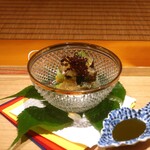 日本料理 幸庵 - 鮑の加減酢ジュレ掛け