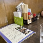 角屋食堂 - 卓上