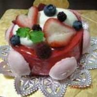 オーベルジュ・ド・リル トーキョー - 特別にお願いしてつくってもらったケーキ。（￥4000）