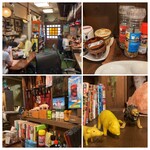 とんかつえびす庵 - 色んな種類の塩が豊富に取り揃えてあります。自分の好みの味を探すのも楽しいですよね。店内は漫画本や置物などあり、退屈しませんね。