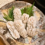 すし おおまさ - ハモの湯引き