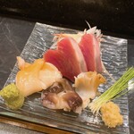 すし おおまさ - 石垣貝、とり貝、ツブ貝、カツオ