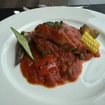 リコモンテ - 彩り野菜を着飾った牛肉のブレゼ ブッフ ミロトン❗️