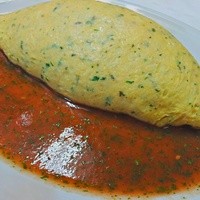 奥久慈卵のハーブオムライス