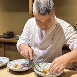 富小路 やま岸 - 大将！