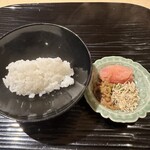 富小路 やま岸 - ご飯とお供