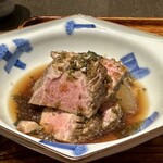 大阪 松下 - ローストビーフの付け合わせは鏑かな？